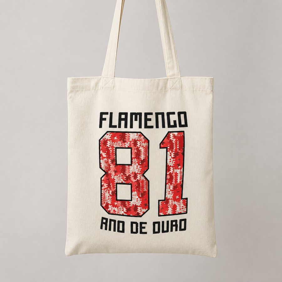 Ecobag Zico 10 Retrô | Flamengo em fotografia comercial frontal